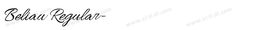 Beliau Regular字体转换 Beliau Regular字体转换